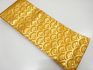 アンティーク　花青海波模様織り出し踊り用半幅帯（着用可）